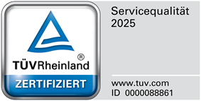 Autohaus Robert Funk ist von TÜV Rheinland zertifiziert Bild mit Zertifikat von TÜV-Rheinland